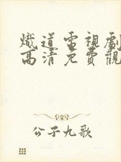 炽道电视剧全集高清免费观看