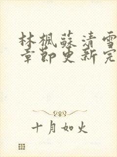 林枫苏清雪最新章节更新完了吗封面