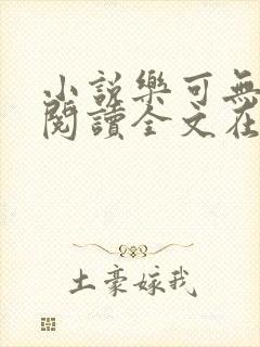 小说乐可无弹窗阅读全文在线阅读