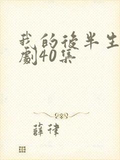 我的后半生电视剧40集