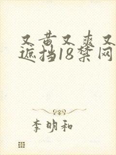 又黄又爽又色无遮挡18禁网站