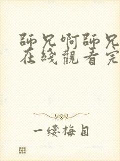 师兄啊师兄超清在线观看完整版封面