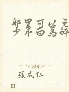 哪里可以免费看少年白马醉春风封面