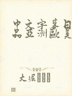 中文字幕日韩精品亚洲欧美