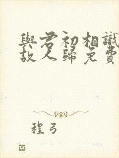 与君初相识恰似故人归免费观看全集封面