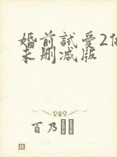 婚前试爱2做爰未删减版