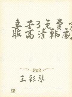 妻子3免费完整版高清韩剧在线观看全集