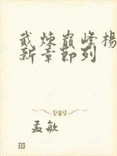 武炼巅峰杨开最新章节列