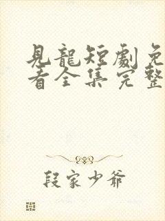 见龙短剧免费观看全集完整版高清