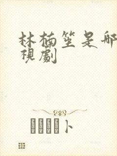 林楠笙是哪部电视剧