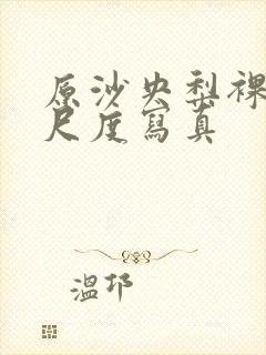 原沙央梨裸体大尺度写真封面