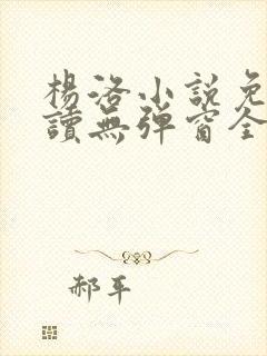 杨洛小说免费阅读无弹窗全文