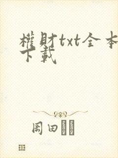 权财txt全本下载