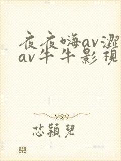 夜夜嗨av涩爱av牛牛影视
