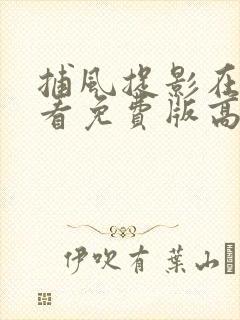 捕风捉影在线观看免费版高清全集