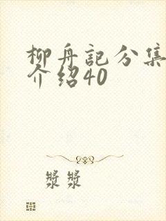 柳舟记分集剧情介绍40