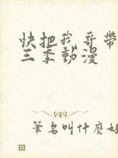 快把我哥带走第三季动漫