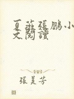 夏薇张鹏小说全文阅读