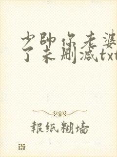 少帅你老婆又跑了未删减txt