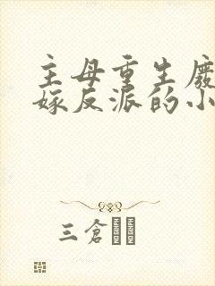 主母重生废侯府嫁反派的小说封面