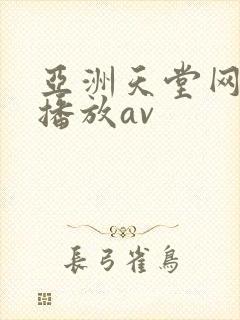 亚洲天堂网在线播放av