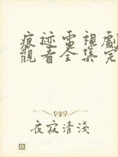 痕迹电视剧免费观看全集完整版