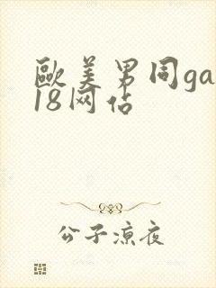 欧美男同gay18网站