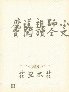 魔道祖师小说免费阅读全文无删减