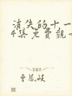 消失的十一层24集免费观看