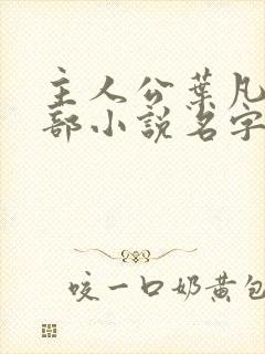 主人公叶凡的全部小说名字