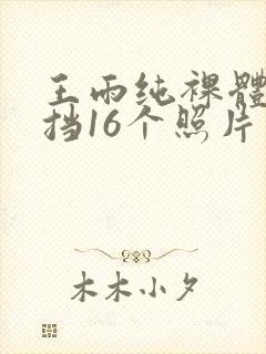 王雨纯裸体无遮挡16个照片