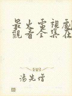 最火电视剧免费观看全集在线播放