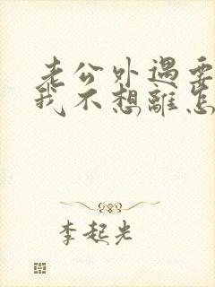 老公外遇要离婚我不想离怎么办封面