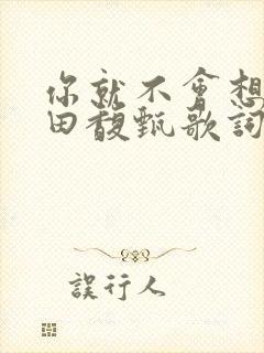 你就不会想起我田馥甄歌词
