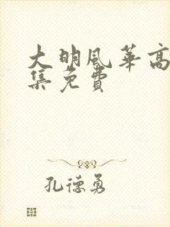 大明风华高清全集免费