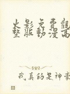 火影免费观看完整版动漫高清