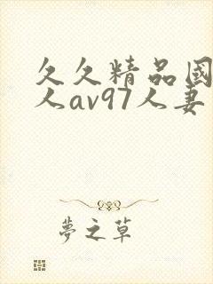 久久精品国产成人av97人妻