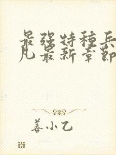 最强特种兵王叶凡最新章节