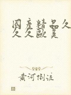 国产精品久久久久久欧美