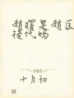 赵曙是赵匡胤的后代吗