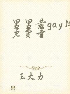 男男黄gay片免费看封面