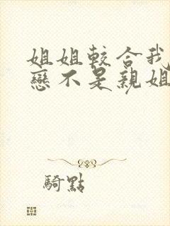 姐姐较合我的初恋不是亲姐姐封面