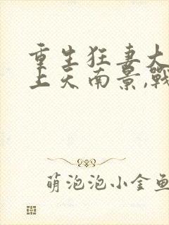 重生狂妻大佬宠上天南景,战北庭封面