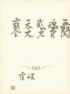 霸天武魂无弹窗全文免费阅读