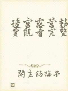 后宫露营动漫免费观看完整版