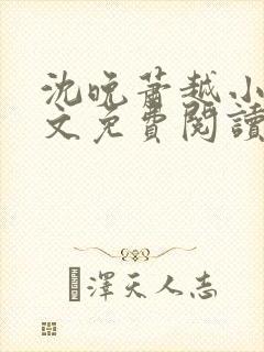 沈晚萧越小说全文免费阅读