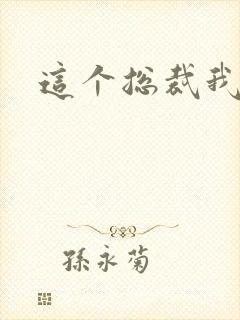 这个总裁我要了封面