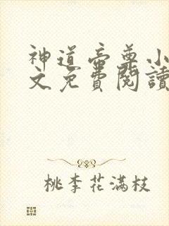 神道帝尊小说全文免费阅读无弹窗