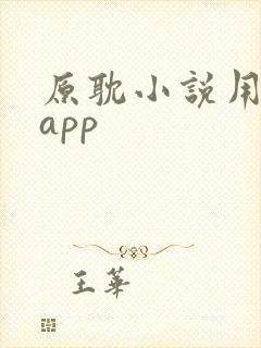 原耽小说用什么app