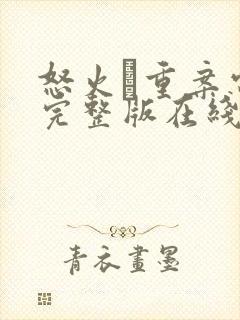 怒火·重案电影完整版在线看封面